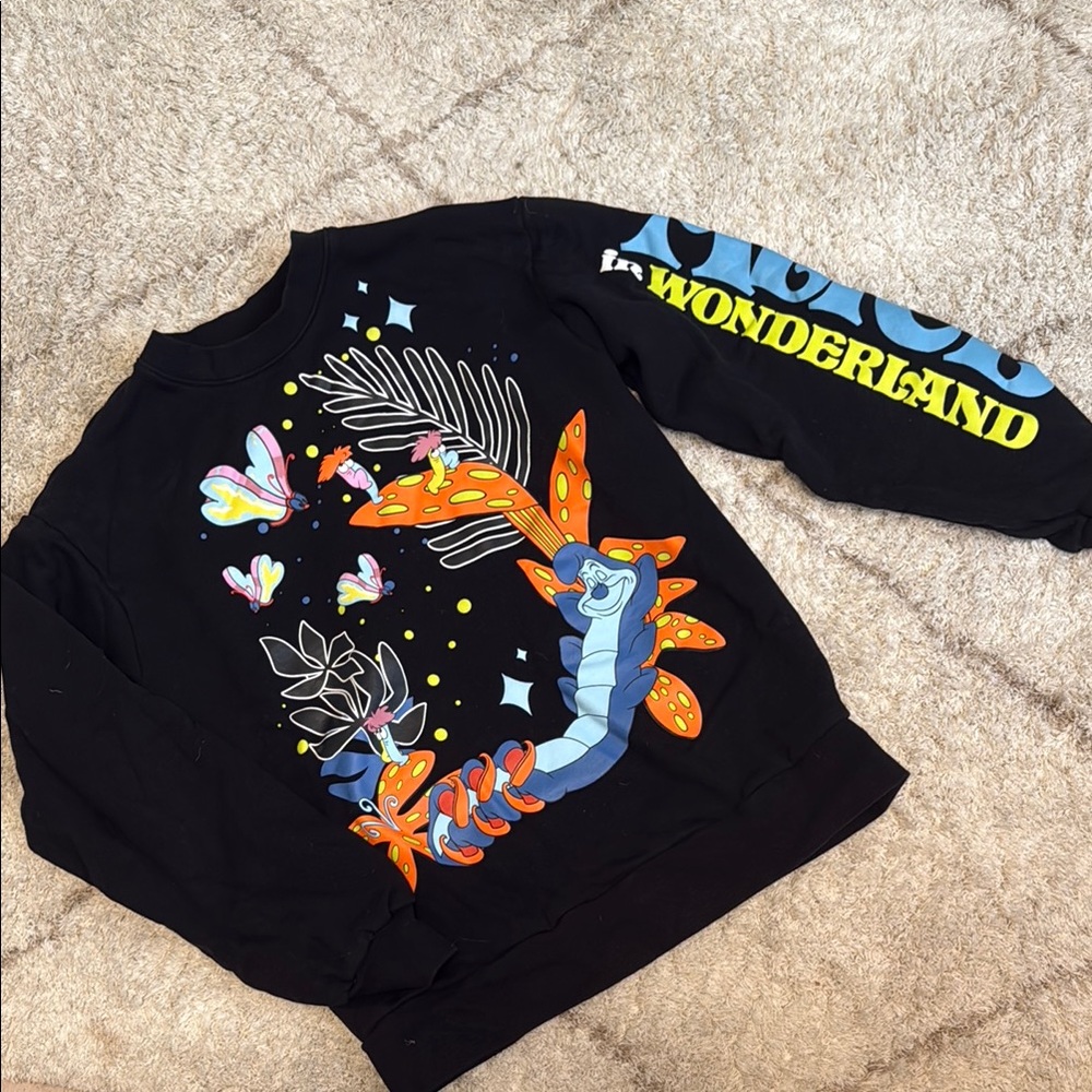 Disney Alice in Wonderland Crew Neck Sweater